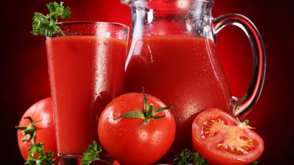 Bei Pankreatitis ohne Exazerbation ist frisch gepresster Tomatensaft sinnvoll